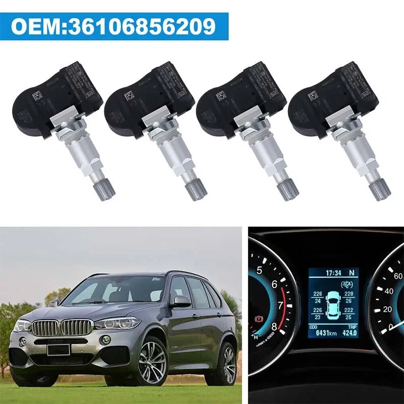 

4pcs 6855539 70735510 Tire Pressure Sensor TPMS 36106881890 36106856209 for BMW F20 F21 F22 F23 F30 F31 F34 F45 F46 F80 F87