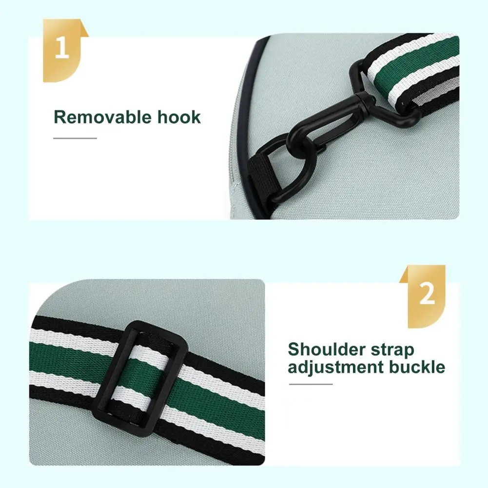 Tennis Bag Large Capacity Tennis Sling Backpack Waterproof Crossbody Racket Bag for Tennis Badminton Pickleball Rackets 6