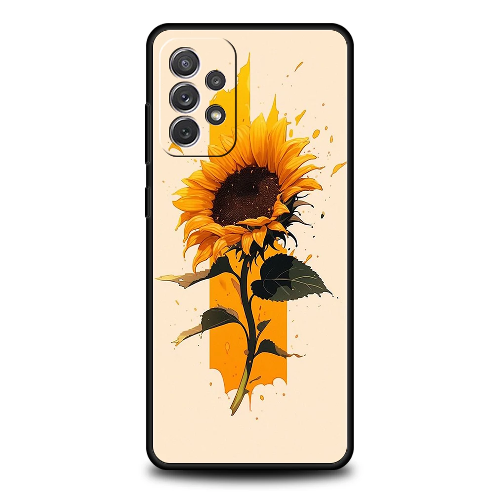 Sunflower Soft Shell Phone Case - Vibrant Design with Enhanced Protection