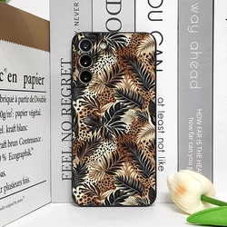 Vintage Art Palm Leaf Zebra Leopard Print Soft Phone Case - Motorola Edge S30 (M - C1769T1)