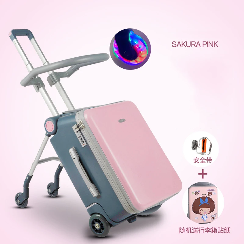 Children's lazy luggage, children can sit and ride, men women, baby
