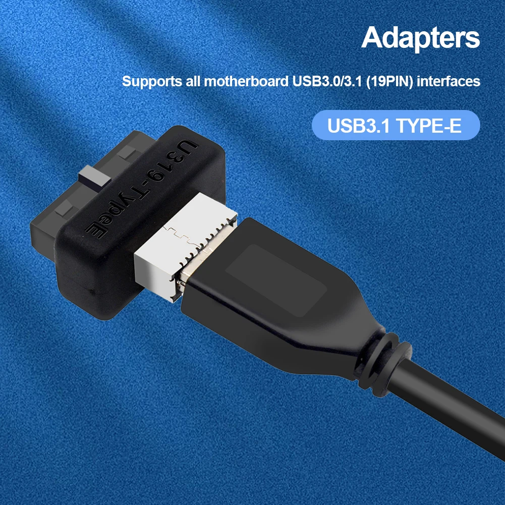 USB 3.0 90 도 컨버터, 19 핀, 20 핀, E 타입 컴퓨터 마더보드 헤더, 내부 헤더-E 타입 어댑터 커넥터