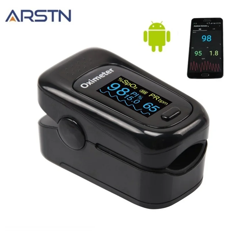 Android  4.0 Fingertip Pulse Oximeter Oximetro Pulso Oxymeter Pulsioximetro Finger Heart Rate Bluetooth-compatible