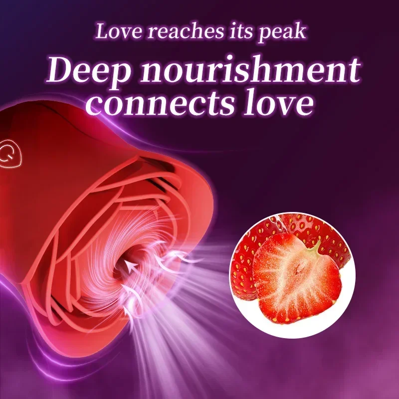 NEW Rose Toy Vibrator for Women Vacuum Stimulator Powerful Sucking Masturbator Nipple Clit Sucker Female Sex Toys Adults 2