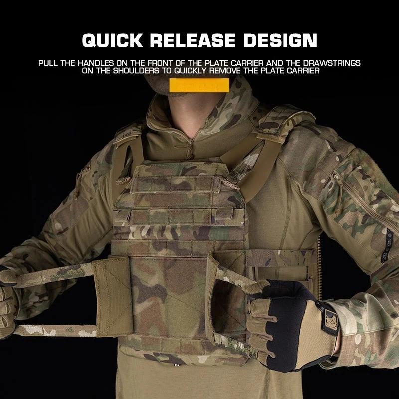 Gilet Tactique Emerson JPC 2.0 - Plate Carrier MOLLE, Dégagement Rapide - Neuf, Pour Airsoft/chasse