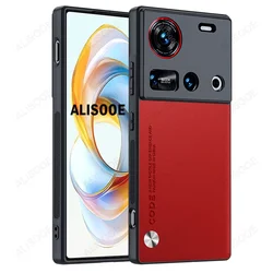 Luxury High - Quality PU - Leather Shockproof Protection Cover for Nubia Z70 Ultra (Red)
