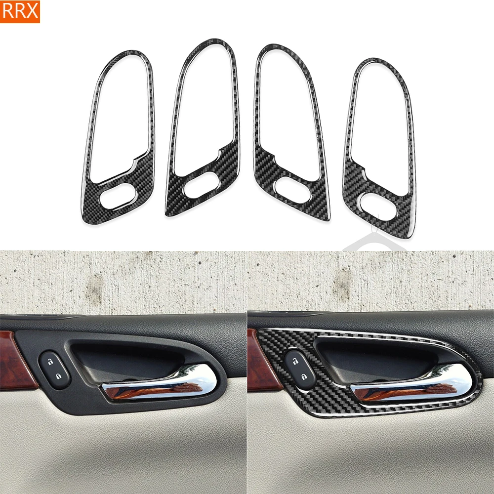 

Внутренняя крышка для дверной ручки Chevrolet Impala 2006-2013, наклейки из натурального углеродного волокна, декоративные аксессуары для салона автомобиля