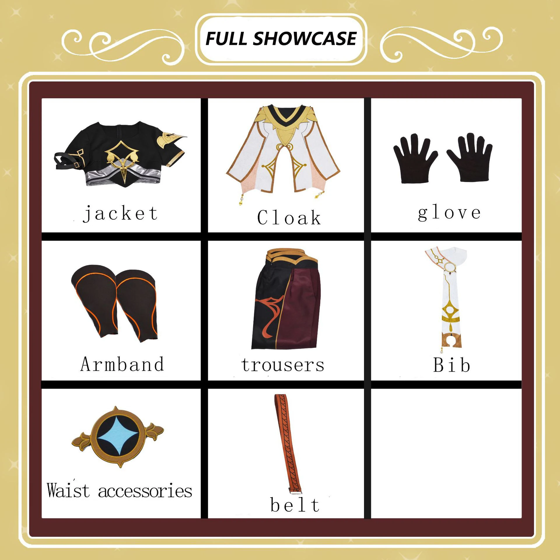 Genshin Impact Aether Traveler Outfit Cosplay Costume