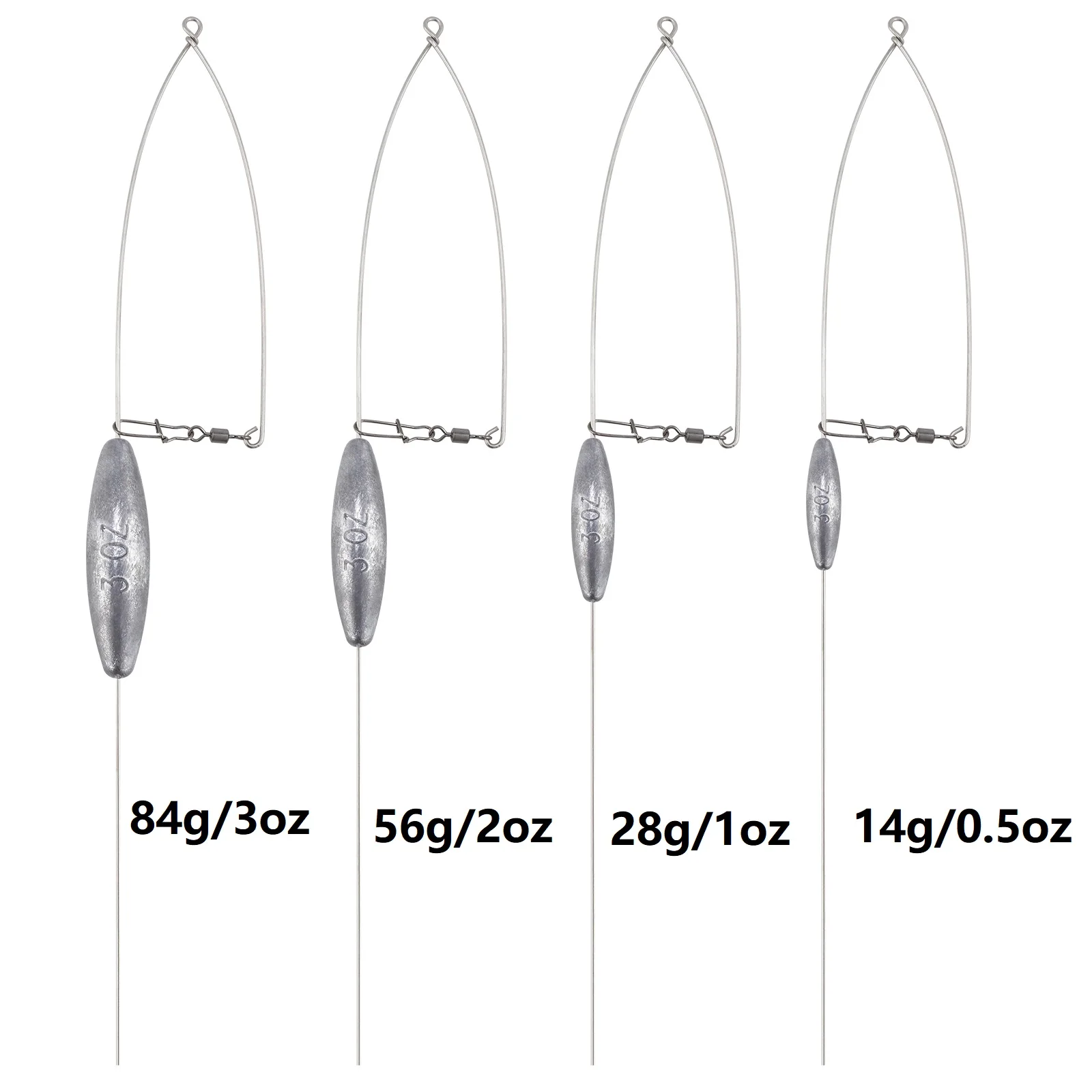 2/4pcs Fishing Weight Sinkers Bottom Bouncer for Surf Fishing