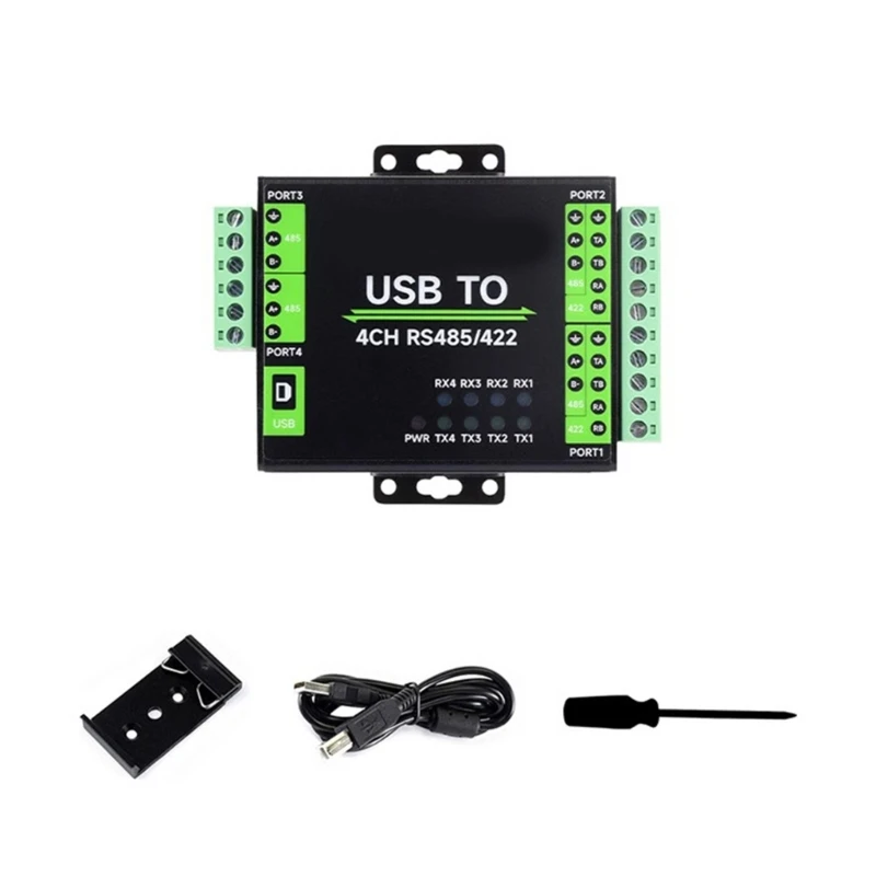 

FT4232HL Chip Isolated Adapter Support USB to 2 Way RS485 & 2 Way RS485/422