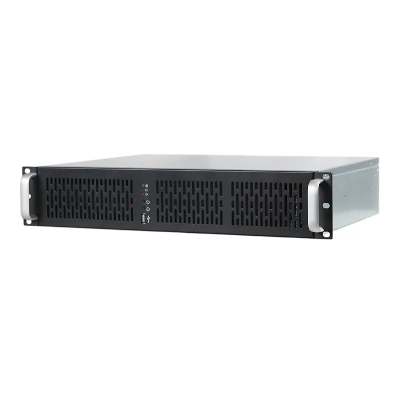 2U 섀시, 방진 짧은 330MM 표준 PC 전원 공급 장치, MATX 마더 보드 모니터링 서버, 방화벽 ROS 섀시