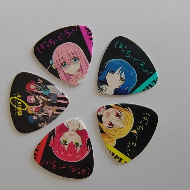 Vibrant Multicolor Acrylic Guitar Picks - Set of 5