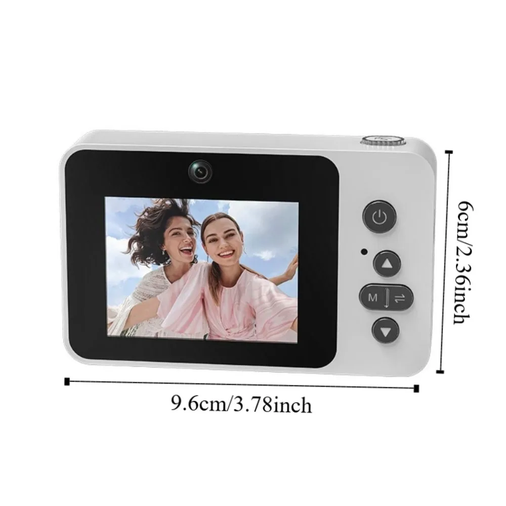 2.4IN Screen Retro CCD Digital Camera Full/Semi Mirror Design Portable Vlog Camera HD Video MP3 Music Playback Video Camera
