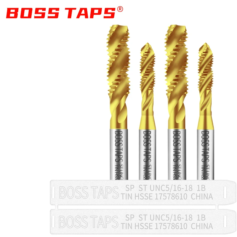 HSSE-M35 JIS Standard Insert Spiral Fluted Tap STI ST UNC 2-56 4-40 6-32 10-24 1/4 UNF 10-32 Machine
