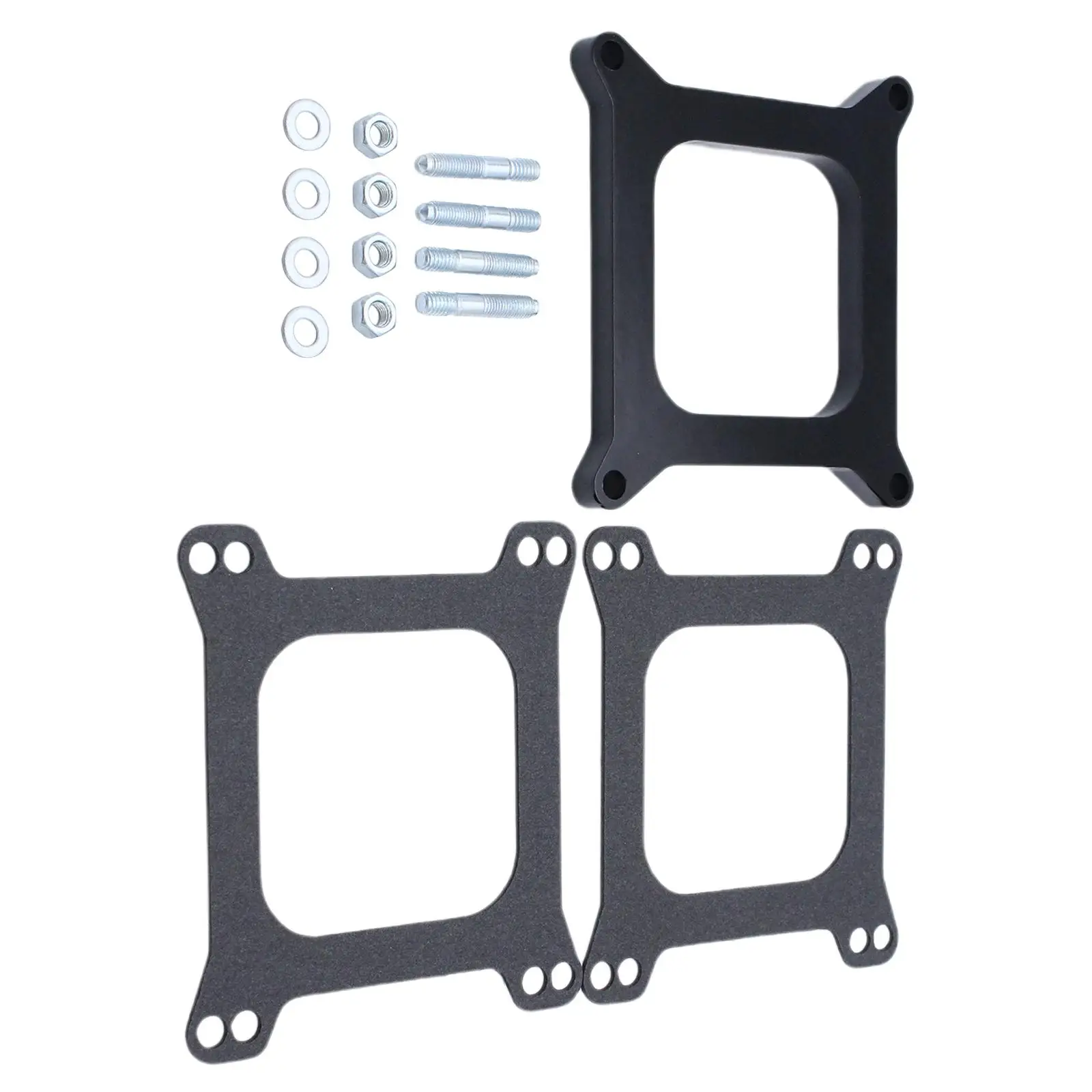 1/2 in Phenolic Carburetor Spacer R9139 Square Bore Open Center Holley