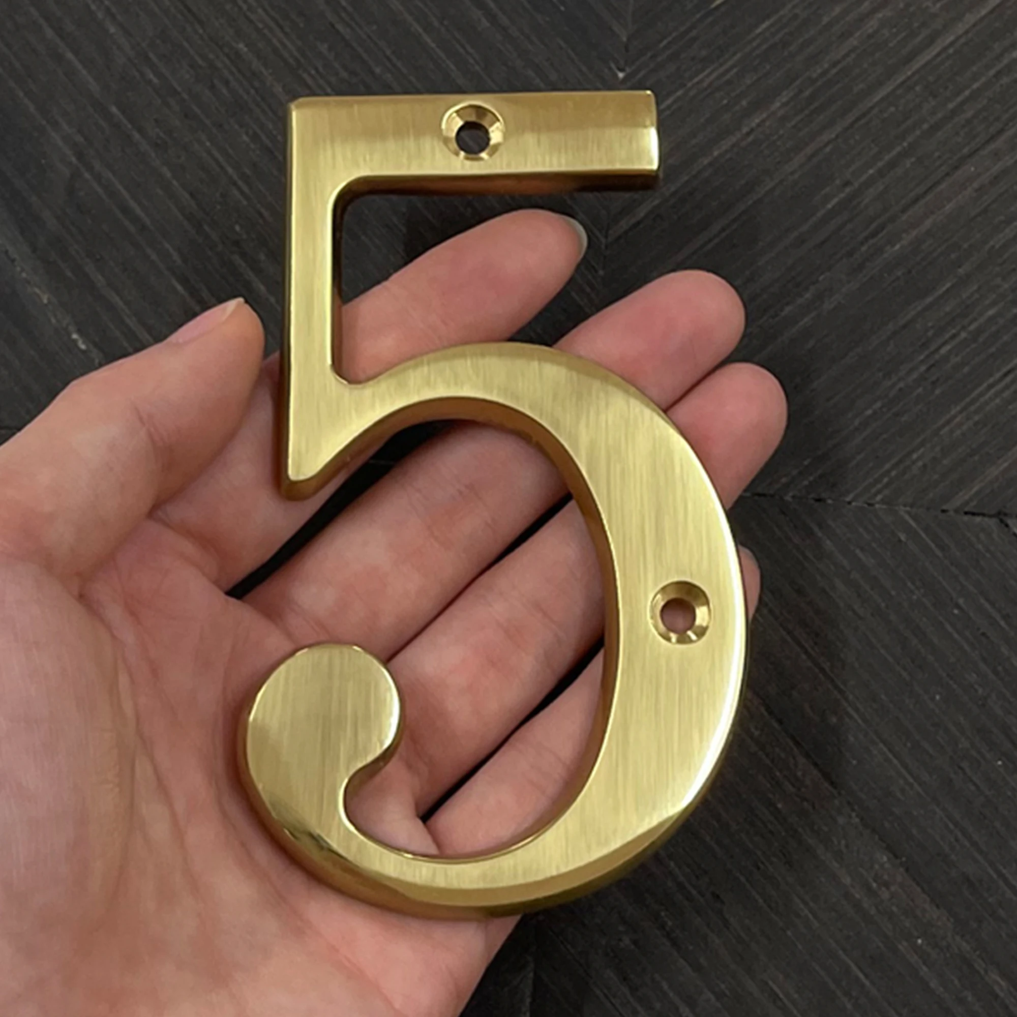 Brass House Number Outdoor 101mm 4 inch Metal Letter Apartment Door Number Mailbox Address Sign #0-9 With Screws 1pc,house number signs,door signs,house numbers,number plate