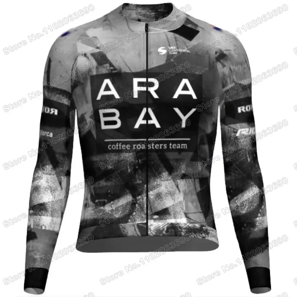 Team Illes Balears Arabay Cycling Jersey Set Autumn Winter Cycling Clothing Men Road Bike Jacket Suit Bicycle Bib Tights