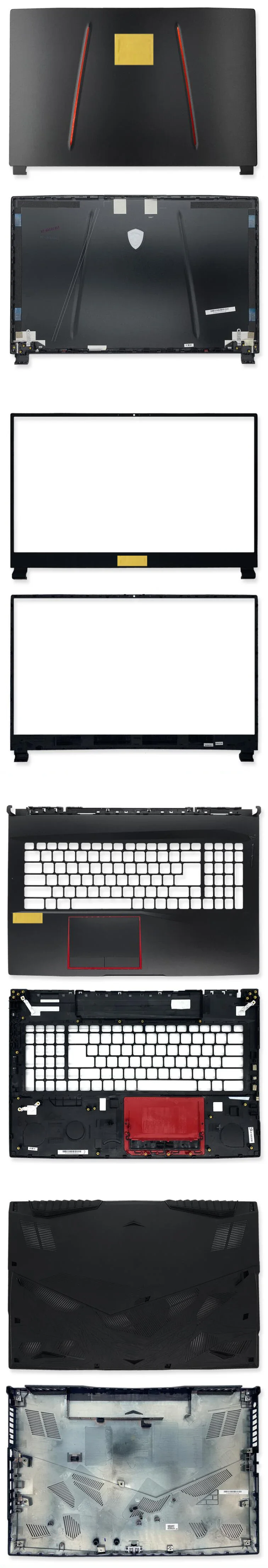 For MS I GE75 8RE 8RF MS-17E2 17E9 17E1 top cover bezel screen back case frmae palmrest bottom shell upper lower cover hinge