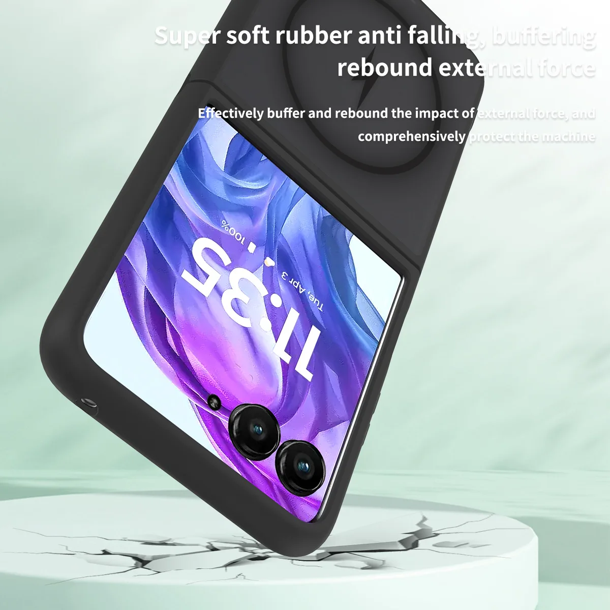 Frosted MagSafe-Compatible Shockproof Phone Case with Magnetic Bumper and Wireless Charging Support