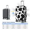 Black And White Cow Print Suitcase Cover Vacation Cow Spots Pattern Fun Luggage Case Travel Protector 6