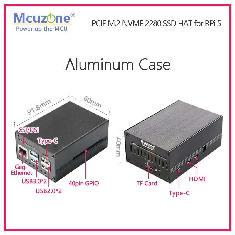 PCIE M.2 NVME 2280 2230, 2242 3  SSD HAT,   5 , ǰ (: MPS2280)