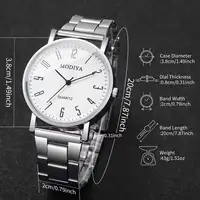 Fashion Men Business Watches Simple Analog Quartz Wristwatch Reloj Hombre（Without Box） 6