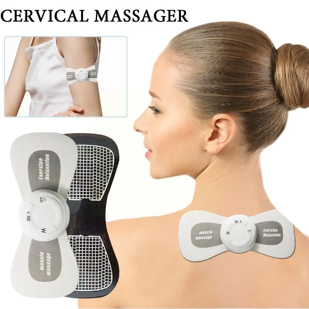 

NEW 15 Mode EMS Neck Stretcher Rechargeable Electric Massager Cervical Patch Pulse For Muscle Stimulator Portable Relief Pa Y7B3