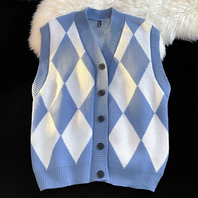 Men's Autumn and Winter New Sweater Vest Fashion Brand High Quality Knitwear Casual Comfort Daily Loose Men's Sweater 2