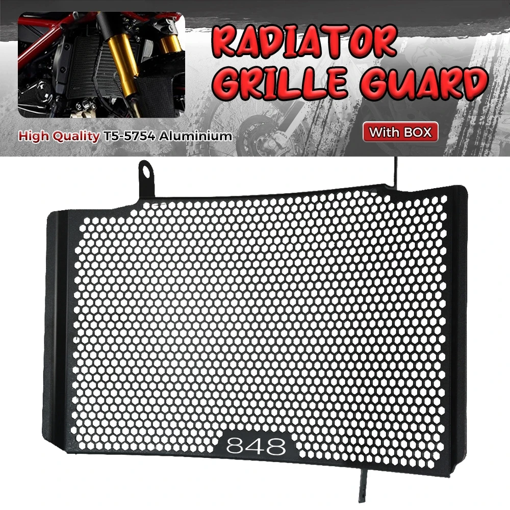 

For DUCATI 848 1098 1198 Streetfighter 848 1098 2007 2008 2009 2010 2011 2012 2013 Radiator Guard Shield Protector Grille Cover