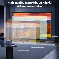 XIAOHUI Anti-light Thick HD Projector Screen 16:9 No-hole Wall-mounted Home Projection Screen 60/72/84/92/100/110/120/133inch - Image 5