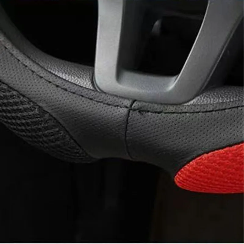 Luxurious 38cm Steering Wheel Cover - Premium Interior Car Accessory