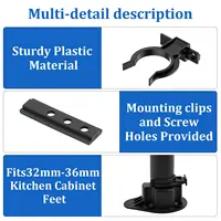 คลิปรอบครัว 20pk - ตัวยึดสําหรับงานหนักสําหรับ Kickboards ขนาด 32-42 มม. (พร้อมสกรู) 5