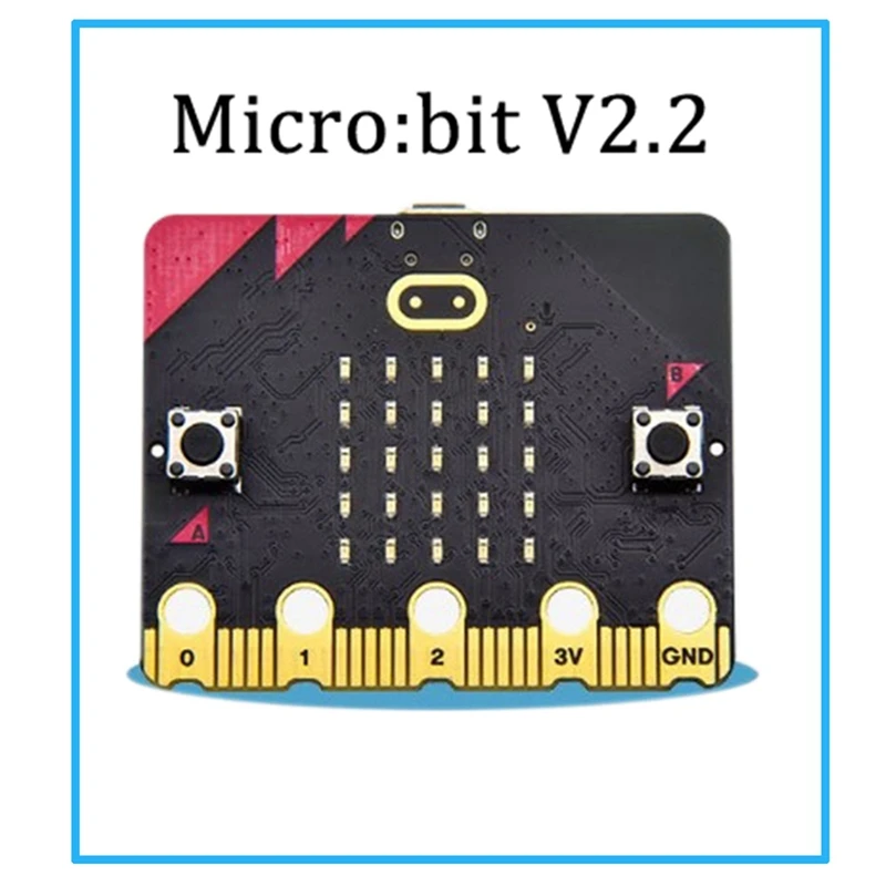 

BBC Micro:Bit V2.2 встроенный динамик и микрофон сенсорные микробиты программируемая обучающая макетная плата