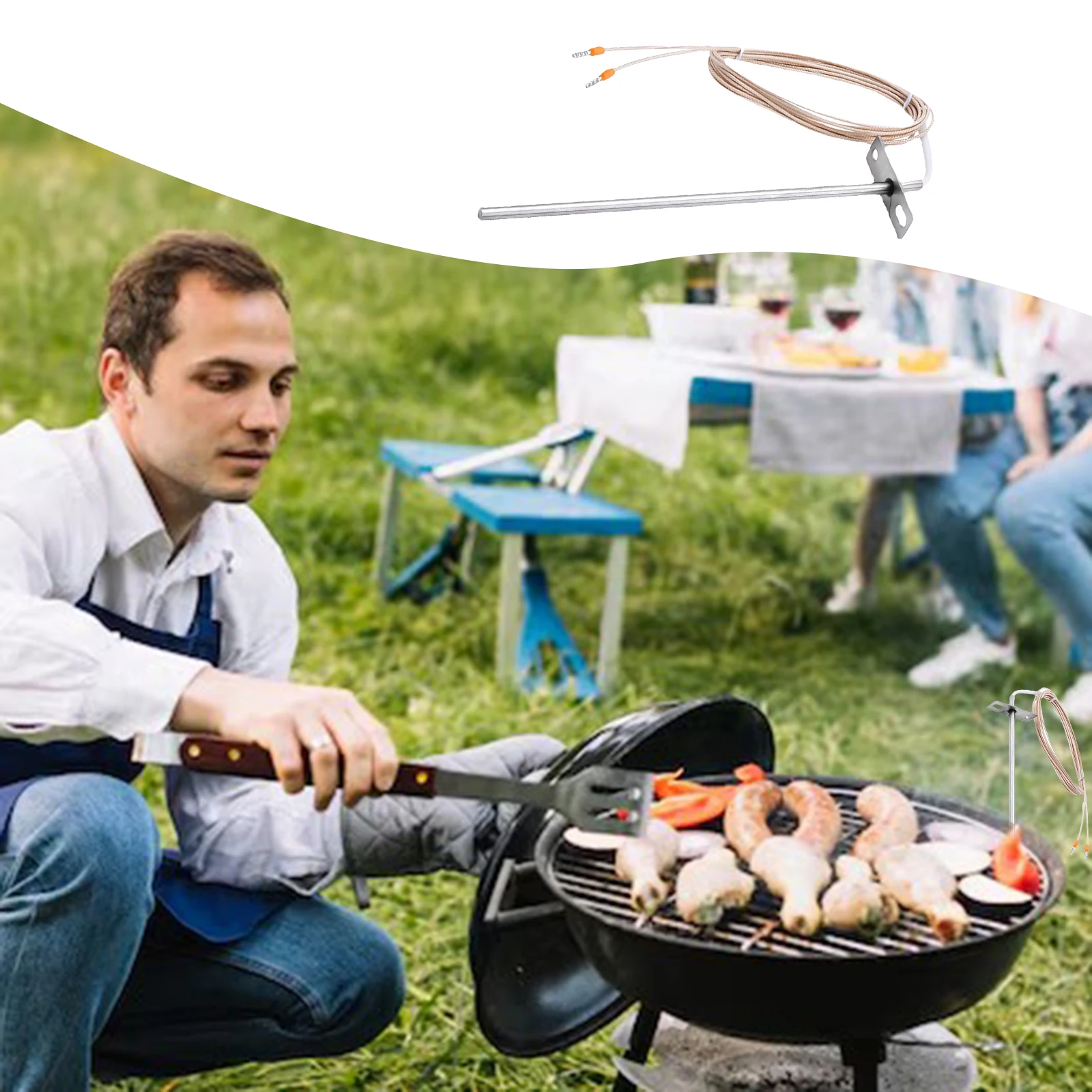 Bbq Food Meat Thermometer Barbecue Cooking Measure Thermometer Fits Home BBQ Cooking Baking Measurement Kitchen Accessories
