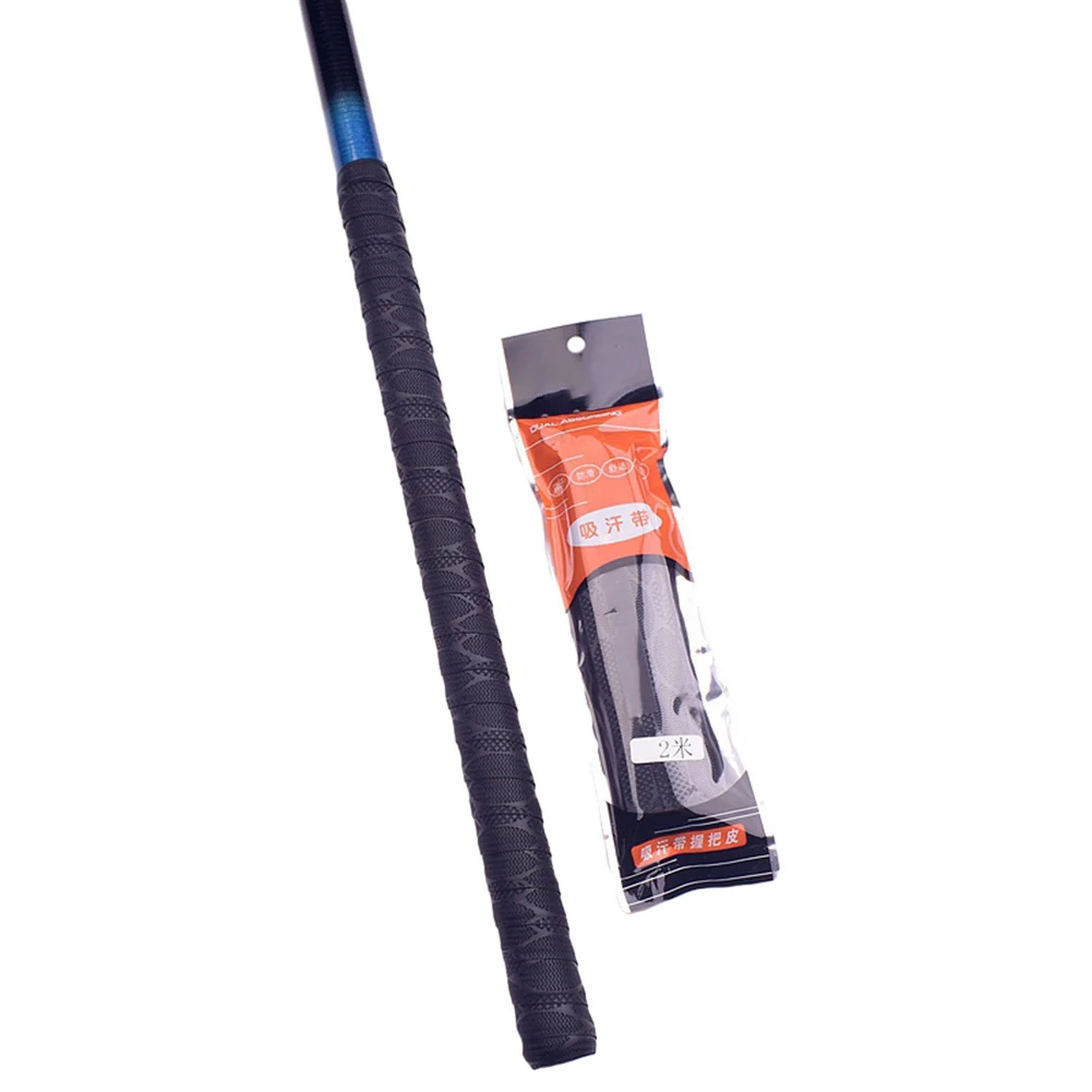 2m Fishing Rod Grip Strap Concave-convex Texture Anti-skid Wrap Strap Tennis Badminton Racket Bike Grip Tape Accessories