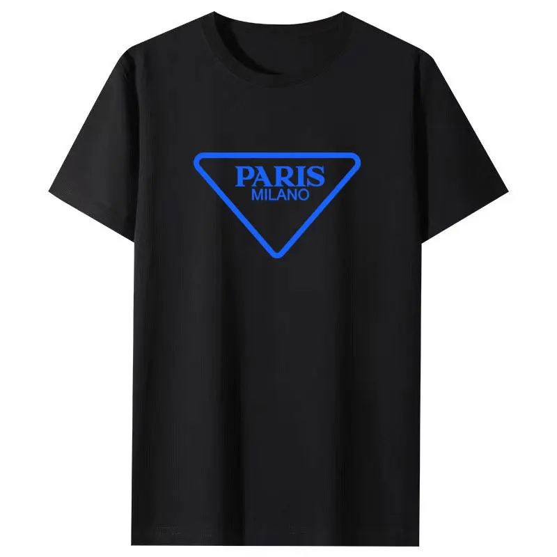 

Luxury T-shirt For Men Designer PARIS Print Short Sleeved 100% Cotton Tees Boys Summer Tops Fashion O-neck Casual T Shirt