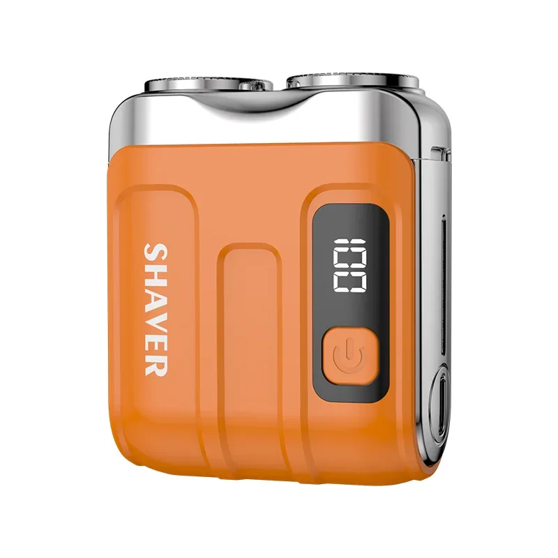 Electric Smart Shaver Electric Smart Shaver Household Car Shaver Digital Display Mini Dual Blade Rechargeable Powerful Men's Gift Shavers