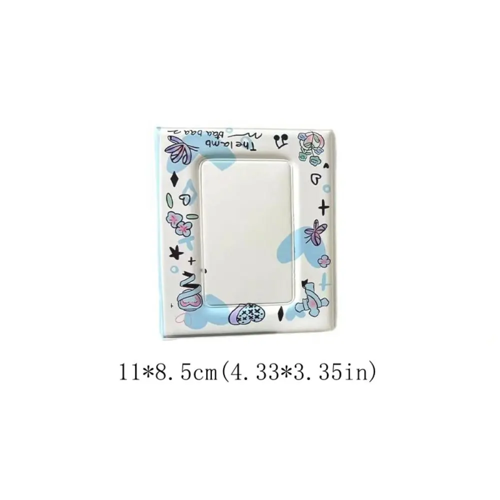 One Grid Angel Lamb Photo Album with Snap Buttons 3 Inch Star Binder Album Ins Double-sided Cards Collections Book