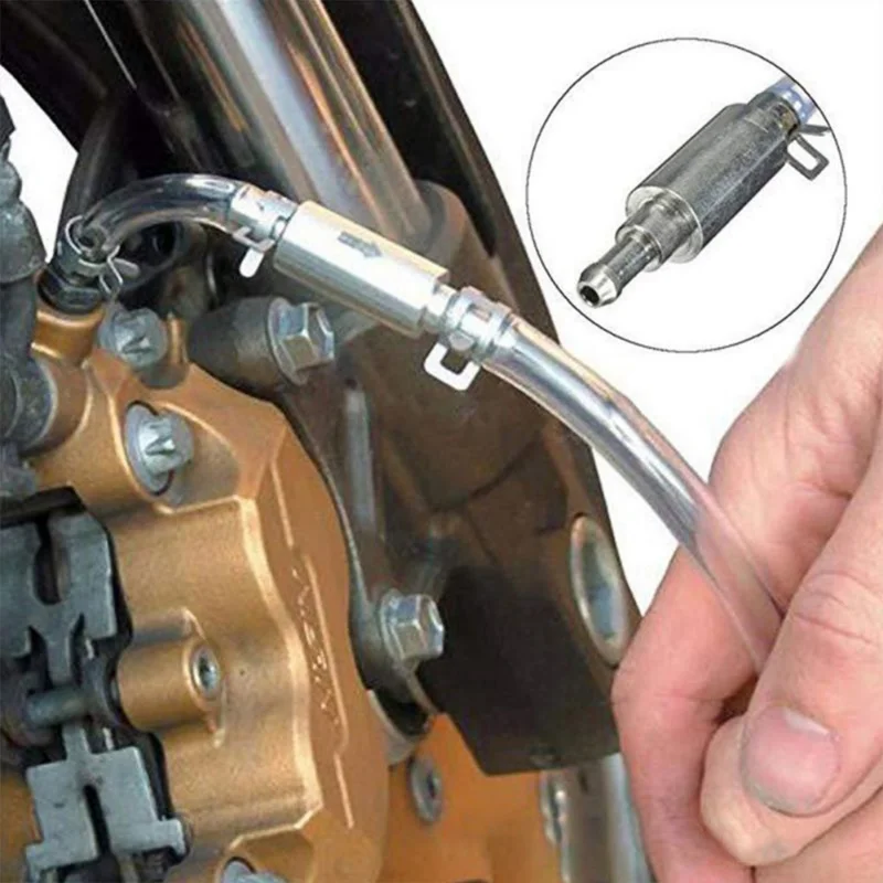 Tubo Di Spurgo Freni Con Valvola Antiritorno – Raccordo Sgonfiante Per Impianto Idraulico E Frizione Di Auto, Moto E Scooter