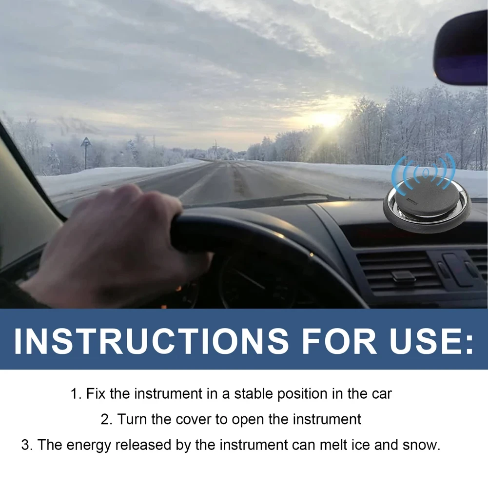 Electromagnetic Deicer Car Antifreeze Electromagnetic Ice Melting Portable Snow Removal Instrument Air Freshener For Auto Truck