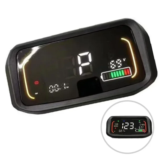 ⁦תצוגת בקר מנוע 48V-72V תצוגת LCD צבעונית החלפת לוח בקרה לאביזרים חשמליים לקטנוע חשמלי⁩ – תמונה ⁦3⁩