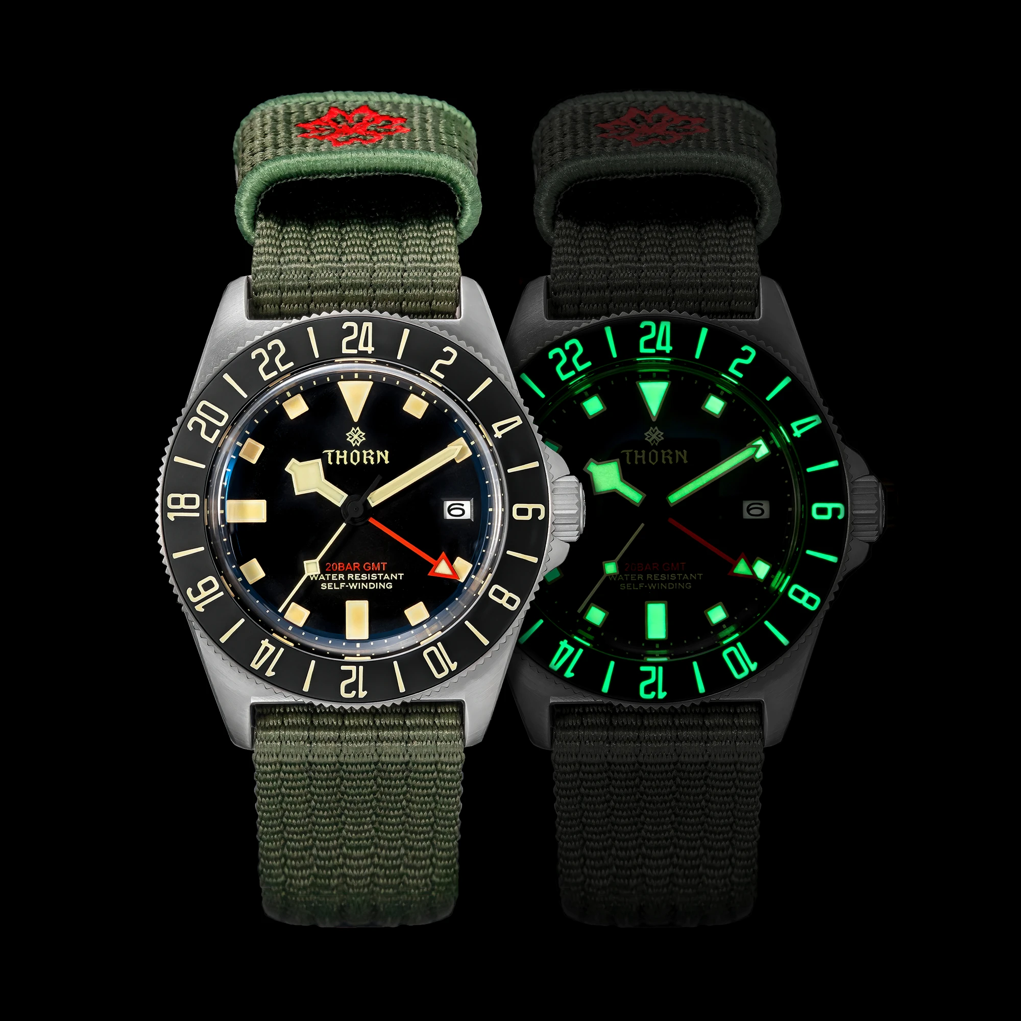Thorn T020 Titanium Gmt Watch Automatic Mechanical Men’s Diving_voghion.com