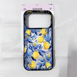 Summer Fruit Lemon Flower Clear Phone Case - Transparent Acrylic Cover Shell - iPhone 18 Pro Max (Style 1)