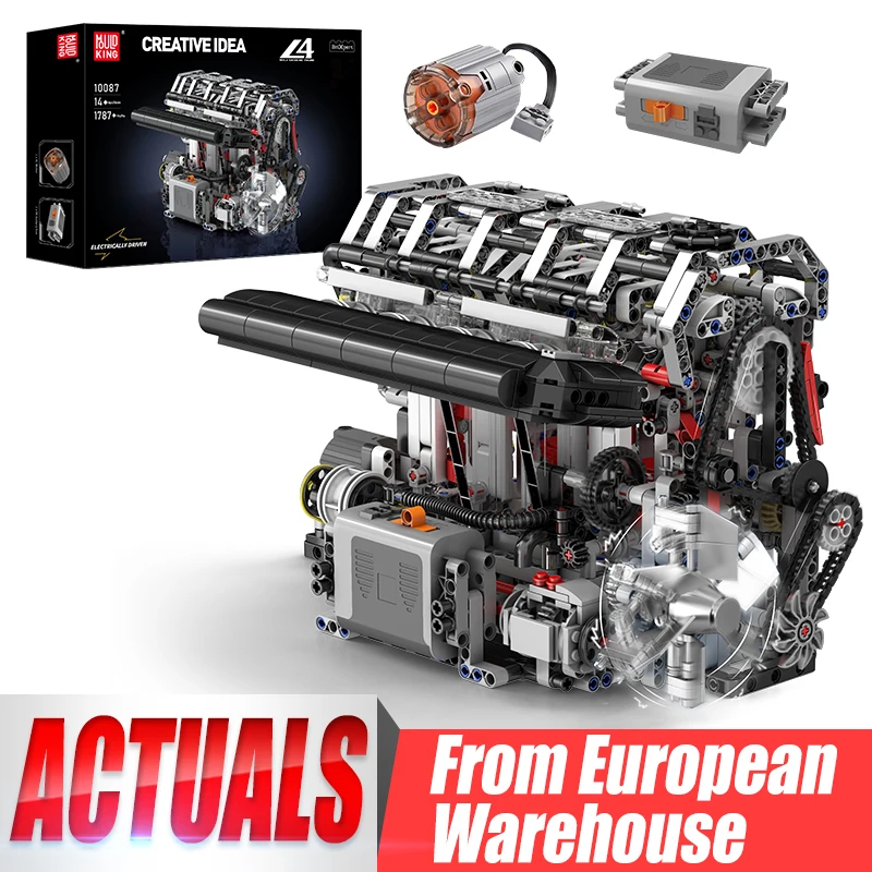 Mould King 10087 Motorisiertes Auto-Bauset für Technikliebhaber