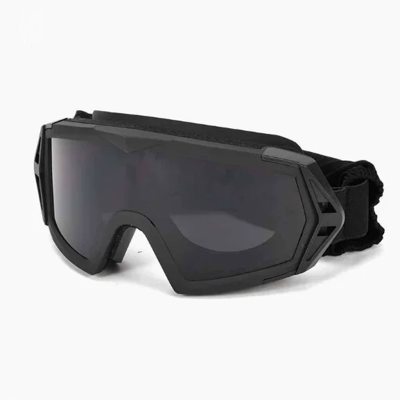 폴리카보네이트 전술 사격 고글 UV400 충격 방지 보호 안경 (에어소프트, 페인트볼, 야외 게임 활동용)