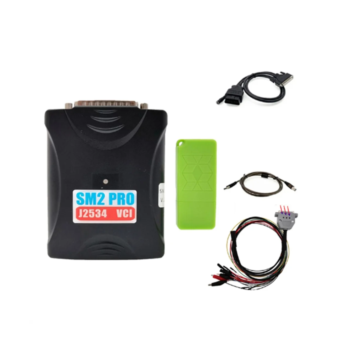 

SM2 Pro J2534 VCI ECU Programmer Read&Write ECU PCM 67 in 1 FLASH EEPROM LIGHTS Boot Bench DB25 Pinout Cable US Plug