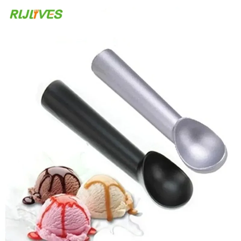 Ice Cream Tools Portable Aluminum Alloy Non-stick Anti-feeze Ice Cream Scoop Spoon For Home Kitchen Accessories