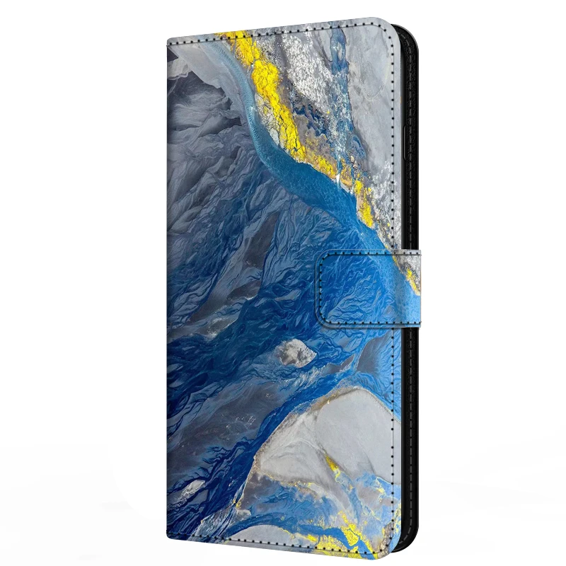 Leather Flip Wallet Case - Elegant Card Holder & Magnetic Closure