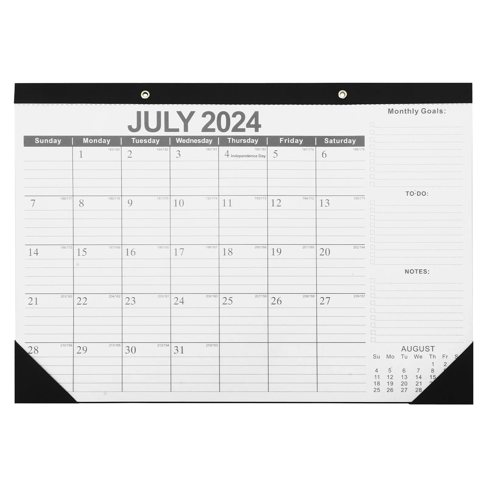 Household Calendar Office Hanging Calendar English Monthly Calendar Office Supply