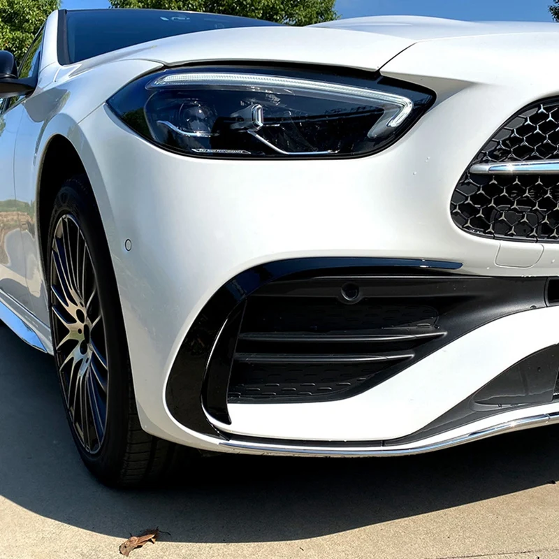 Car Front Bumper Splitter Spoilers Cover Trim For Mercedes-Benz C-Class W206 2022+ C200 C260 C300 AMG 1